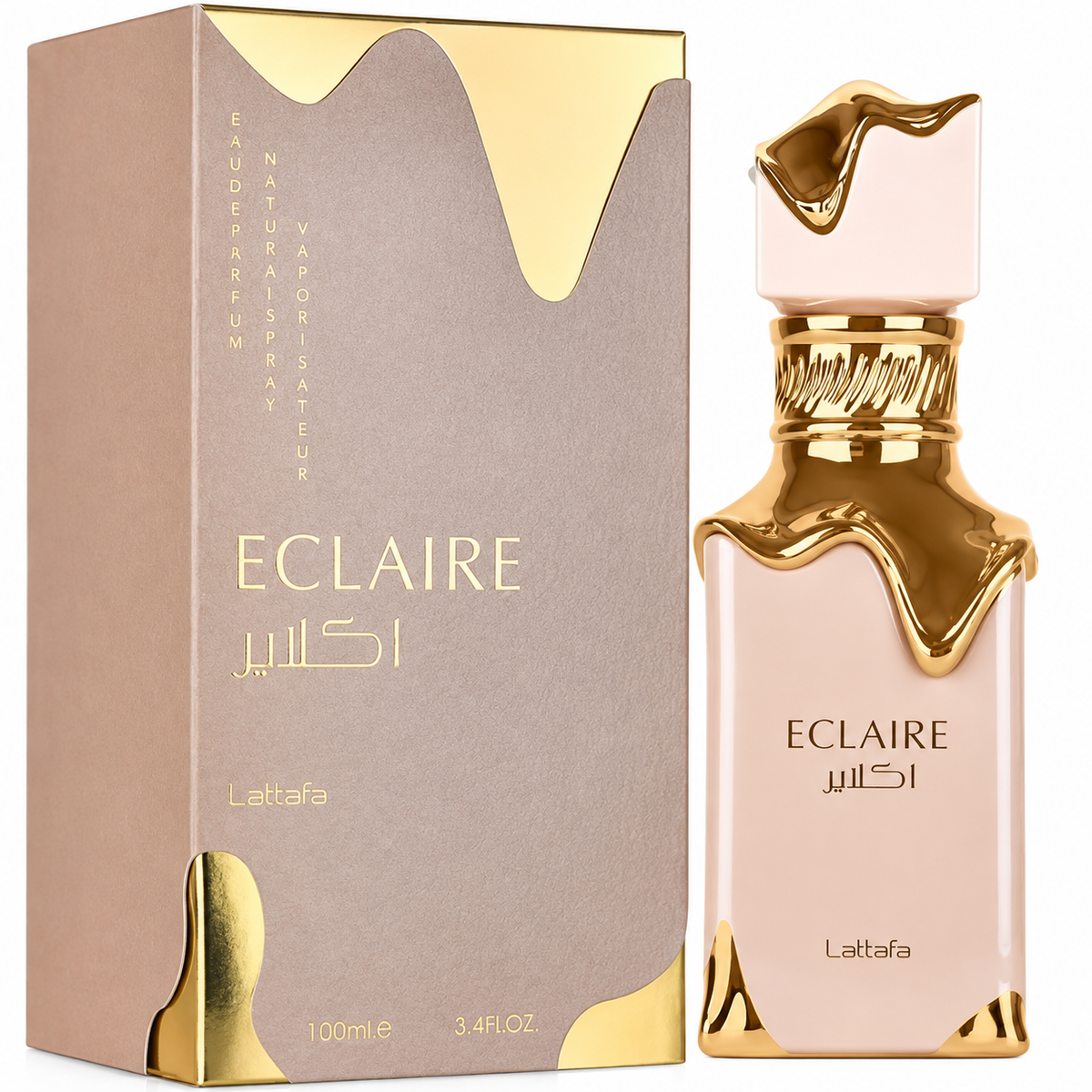 Lattafa Eclaire for Women Eau de Parfum Spray – 3.40 Ounce / 100 ml