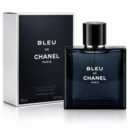Bleu de Chanel Eau de Toilette Spray for Men – 3.4 oz / 100 ml