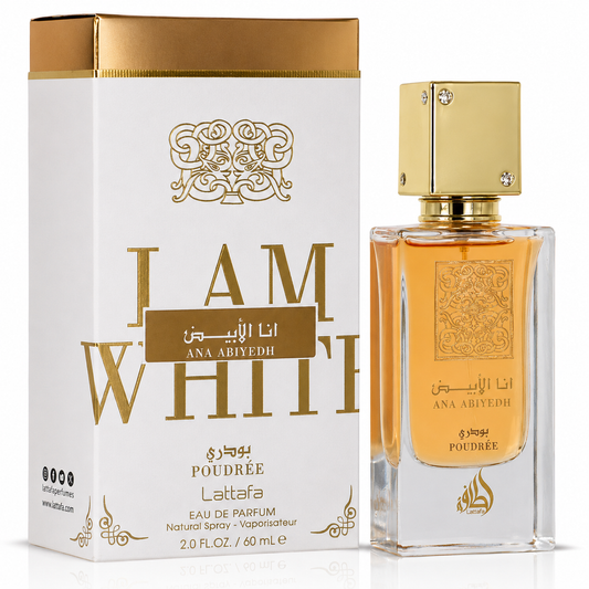 Lattafa Ana Abiyedh Coral (Poudree) Eau de Parfum for Unisex – 2.0 Ounce / 60 ml