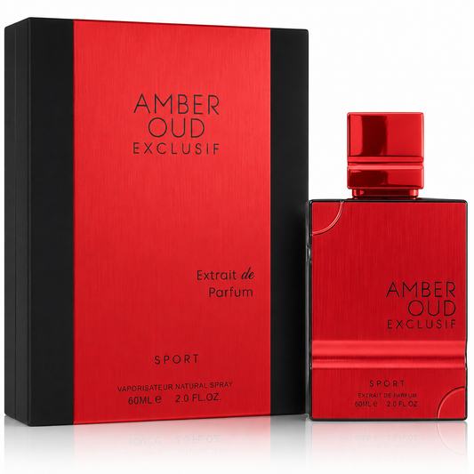 Al Haramain Amber Oud Exclusif Sport Extrait de Parfum Spray for Unisex – 2 Ounce / 60 ml