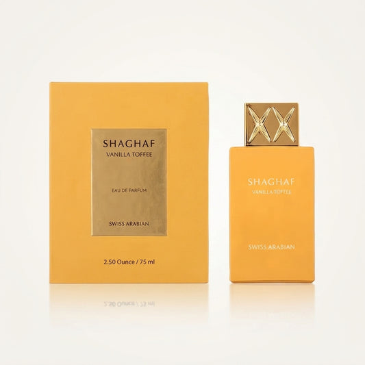 Swiss Arabian Shaghaf Vanilla Toffee Eau de Parfum for Unisex – 2.50 Ounce / 75 ml