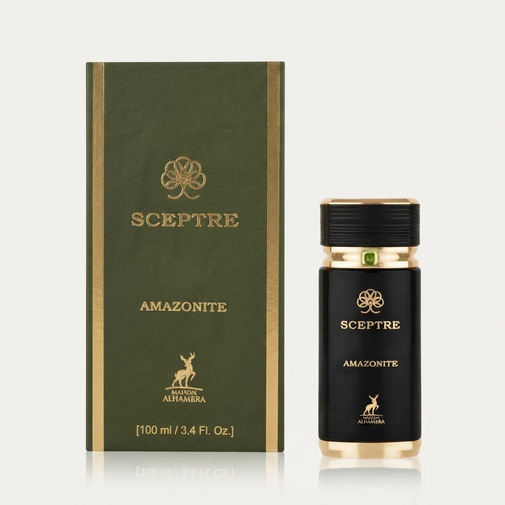 Maison Alhambra Sceptre Amazonite Eau de Parfum Spray for Men – 3.40 Ounce / 100 ml