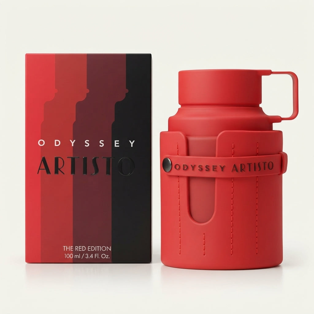 Armaf Odyssey Artisto The Red Edition Eau de Parfum Spray for Unisex – 3.4 Ounce / 100 ml