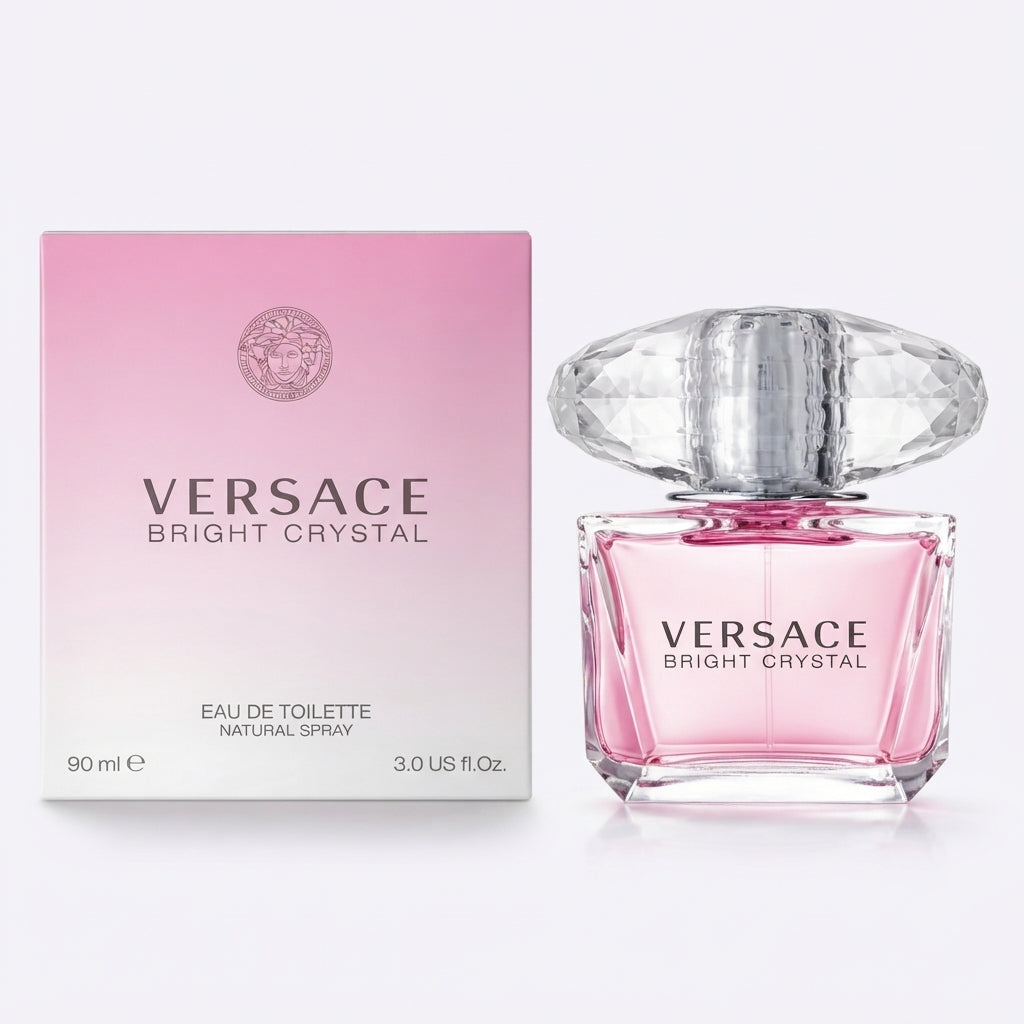 Versace Bright Crystal Eau de Toilette Spray for Women – 3.0 oz / 90 ml