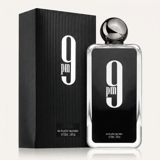 Afnan 9 PM for Men Eau de Parfum Spray – 3.4 Ounce / 100 ml