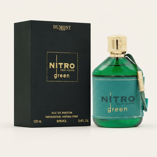 Dumont Nitro Green Eau de Parfum Spray – 3.4 Ounce / 100 ml