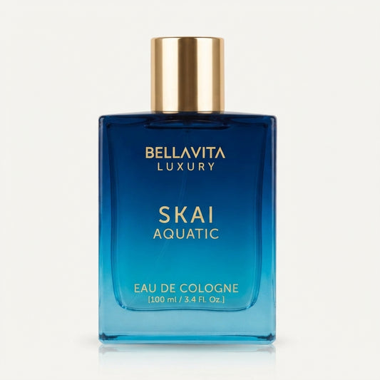 BellaVita Luxury SKAI Eau de Cologne for Men & Women – 3.4 Ounce / 100 ml