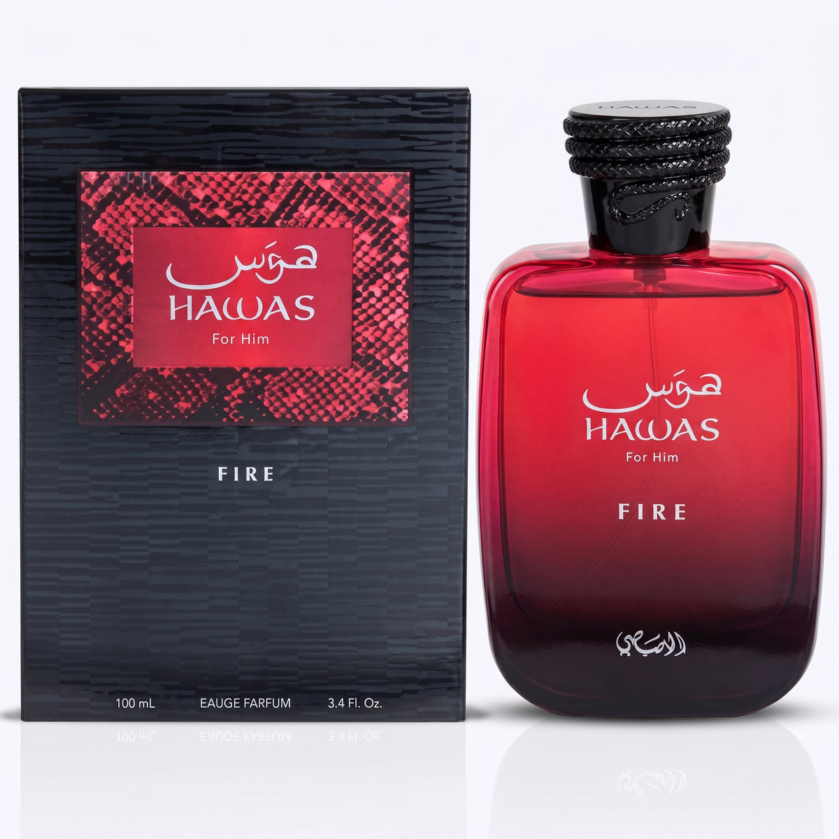 Rasasi Hawas Fire Eau de Parfum Spray for Men – 3.4 Ounce / 100 ml